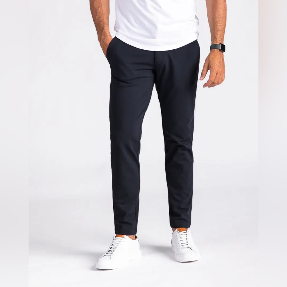 NWT Bylt Basic Everday Pant 2.0 - Dark Navy - Slim Fit